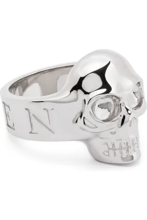 Alexander McQueen Ring mit Totenkopfform