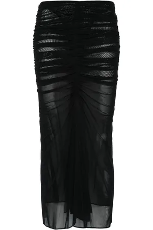MUGLER Midirock mit Raffungen