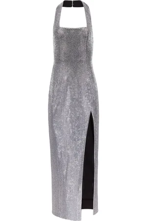 AREA Kristallverziertes Abendkleid