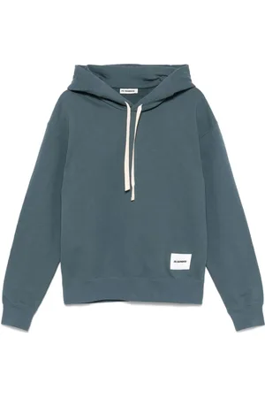 Jil Sander Hoodie mit Logo-Patch