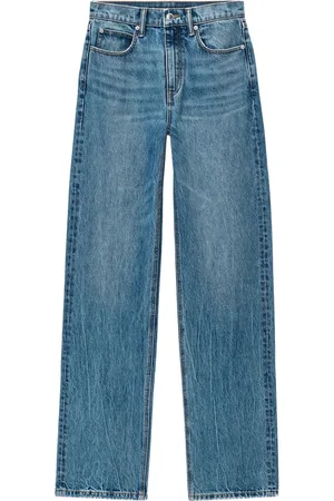 Alexander Wang Halbhohe Straight-Leg-Jeans