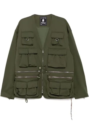 MASTERMIND Military-Jacke mit Logo-Stickerei