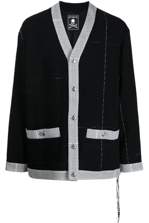 MASTERMIND Cardigan mit Logo-Stickerei