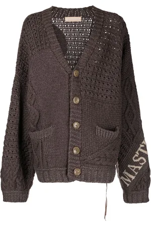 MASTERMIND Kaschmircardigan mit Totenkopf-Print