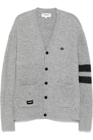 Chocoolate Cardigan mit Logo-Patch