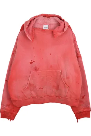 READYMADE Hoodie im Distressed-Look