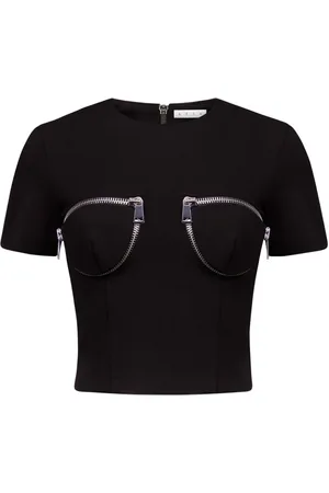 AREA T-Shirt mit Reißverschluss