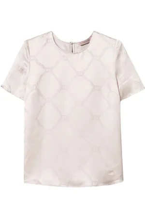 Twin-Set T-Shirt aus Oval T-Jacquard