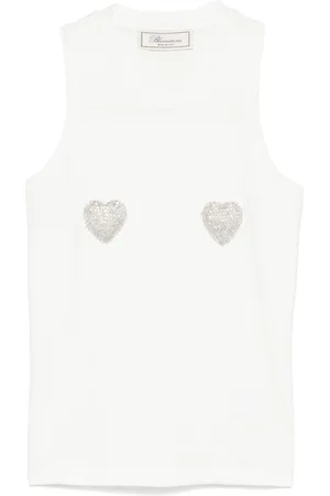 BLUMARINE Tanktop mit Herz-Patch