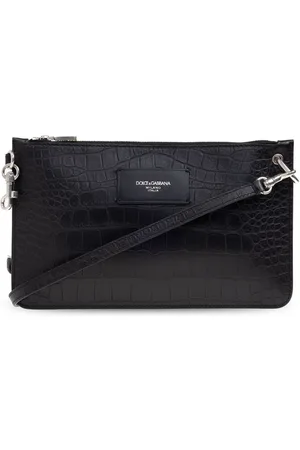 Dolce & Gabbana Schultertasche mit Kroko-Prägung