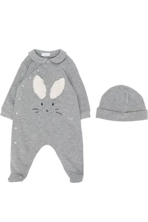 Il gufo Strampler-Set mit Applikation