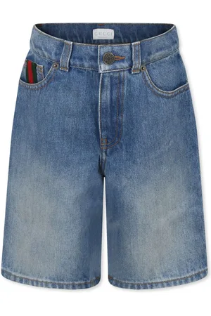 Gucci Jeans-Shorts mit Webstreifen
