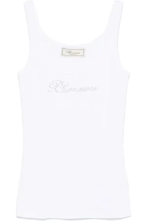 BLUMARINE Tanktop mit Logo-Applikation