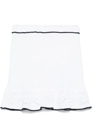 BLUMARINE Gehäkelter Minirock