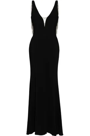 AMEN Abendkleid mit tiefem V-Ausschnitt