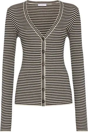 Brunello Cucinelli Gestreifter Cardigan