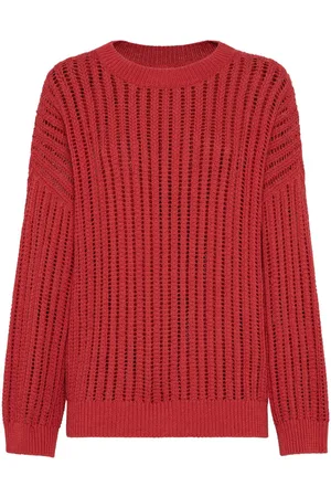Brunello Cucinelli Pullover mit Lochstrickmuster