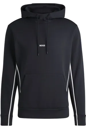 HUGO BOSS Hoodie mit Besatzstreifen