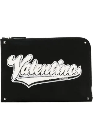 VALENTINO GARAVANI Laptoptasche mit Logo-Patch