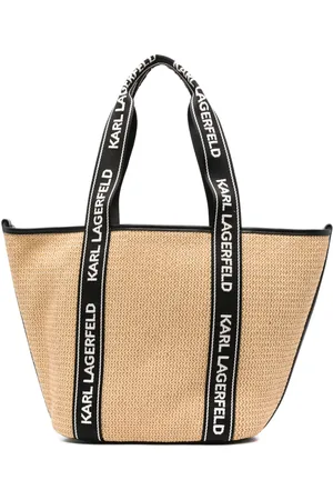 Karl Lagerfeld Strandtasche mit Logo-Patch