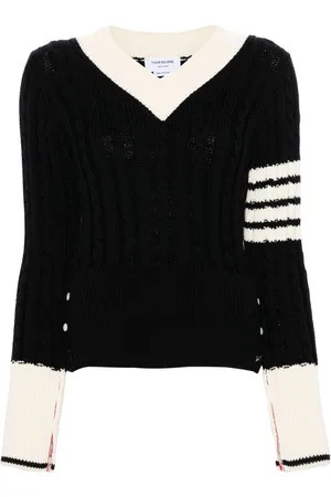 Thom Browne Pullover mit Zopfmuster