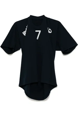 PROTOTYPES T-Shirt mit bewegtem Ausschnitt