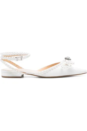 Mach & Mach Satin-Ballerinas mit doppelter Schleife