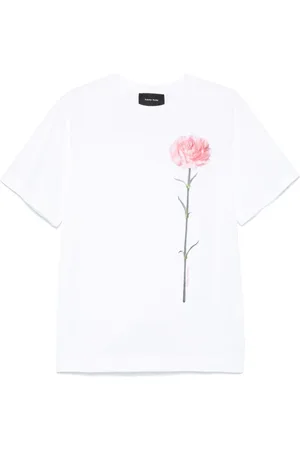 Simone Rocha T-Shirt mit Nelken-Print