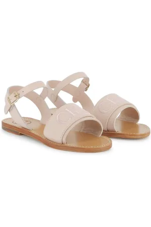 Chloé Sandalen mit Logo-Stickerei