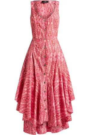 Etro Ärmelloses Kleid mit Medaillon-Motiv
