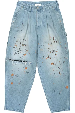 DOUBLET Jeans mit Farbklecksen