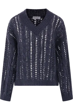 Brunello Cucinelli Pullover mit Lochstrickmuster