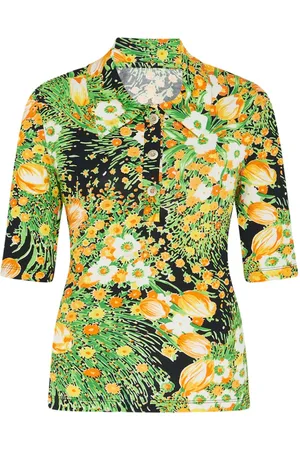 ROSETTA GETTY Poloshirt mit Blumen-Print