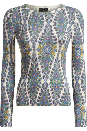 Etro Fein gestrickter Pullover mit Paisley-Print