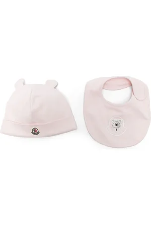 Moncler Mützen-Set mit Logo-Patch