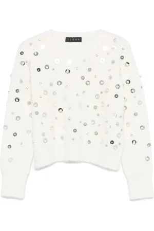 Kaos Pullover mit Pailletten