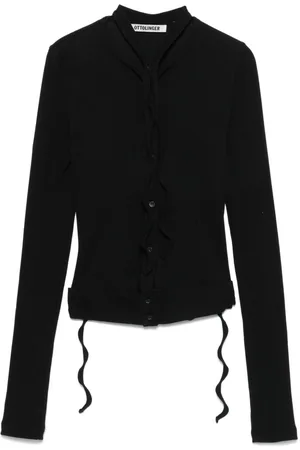 OTTOLINGER Gerippter Cardigan mit doppeltem Verschluss