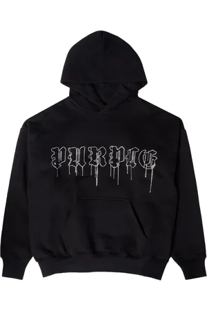 Purple Brand Crystal Gothic Drip Hoodie
