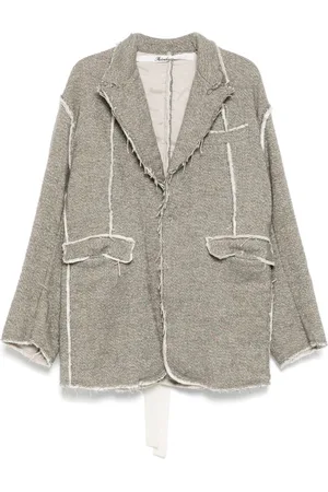 midorikawa Blazer mit ungesäumten Kanten