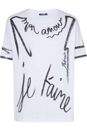 Balmain T-Shirt mit Slogan-Print