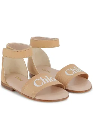 Chloé Sandalen mit Logo-Print