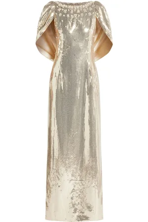 HUISHAN ZHANG Abendkleid mit Pailletten