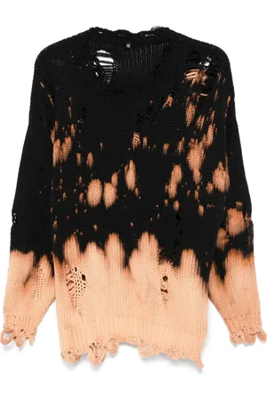 R13 Pullover mit Bleached-Optik