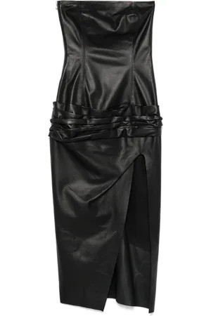 The Attico Midikleid aus Leder