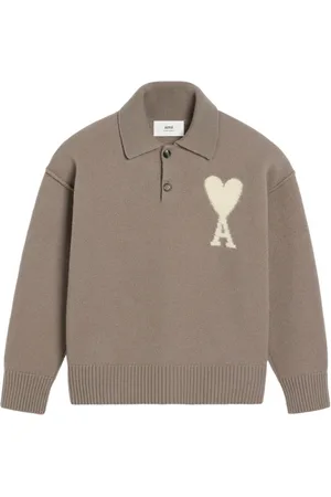 Ami Gestricktes Ami de Coeur Poloshirt