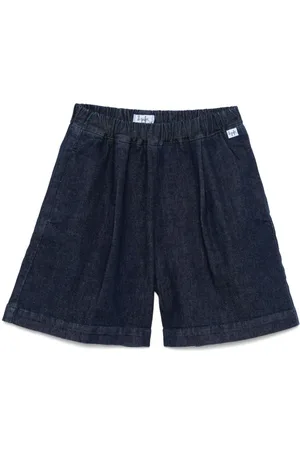 Il gufo Jeans-Shorts mit Faltendetail
