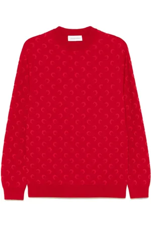 Marine Serre Pullover aus Mond-Jacquard