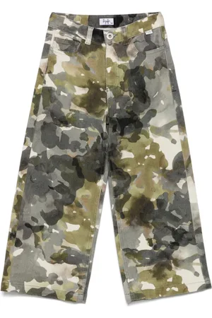 Il gufo Hose mit Camouflage-Print