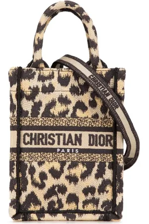 Dior 2022 mini Mizza Vertical Book Tote Satchel-Tasche aus Canvas