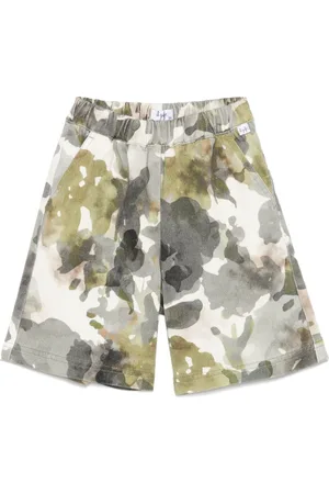 Il gufo Shorts mit Camouflage-Print